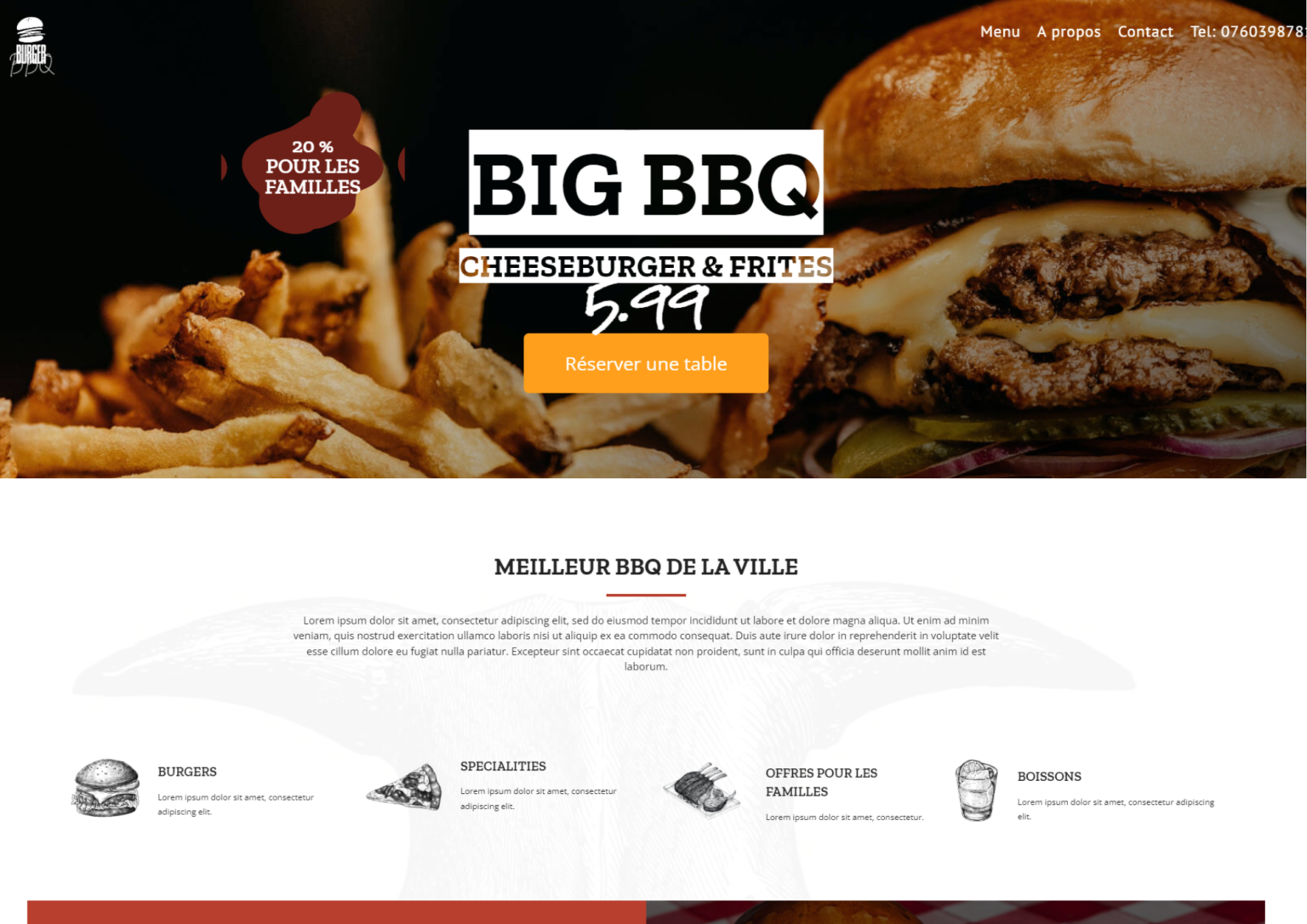 Projet BBQ burger